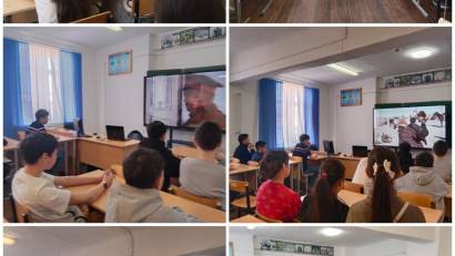 Көктемгі демалыс жоспарына сәйкес, Наурызнама онкүндігі аясында 26 наурыз күні 7–9 сынып оқушыларына патриоттық кино көру күні ұйымдастырылды. В соответствии с планом весенних каникул, в рамках Наурызнамы 26 марта для учеников 7–9 классов был организован день просмотра патриотических фильмов.